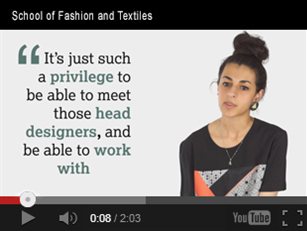 School of Fashion and Textiles Video