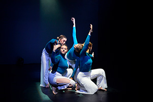 DMU dance students performing at the University Dance Festival
