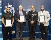 DMU staff and students commended by Leicestershire Police