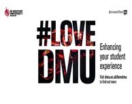 Free food and fantastic giveaways at our #loveDMU event on Monday 13 January
