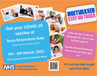 Get your Covid-19 vaccination at a local drop-in clinic this weekend