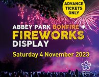 Student offer: Abbey Park Bonfire and Fireworks Display on Saturday 4 November