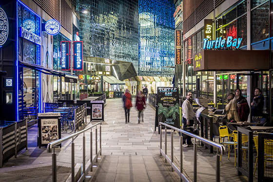 Leicester Highcross shopping area