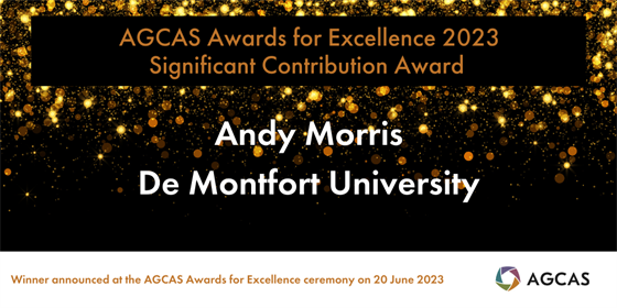 AGCAS Significant Contribution Award Winner 2023