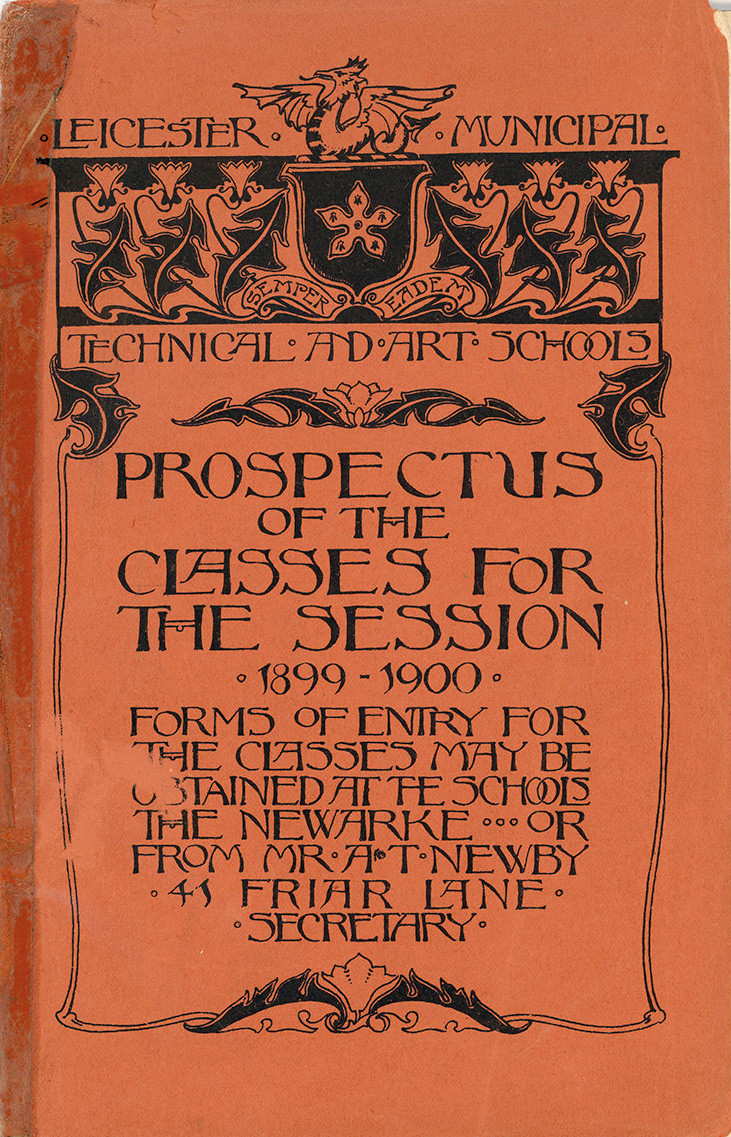 Leicester Municipal Technical and Art Schools Prospectus, 1899
