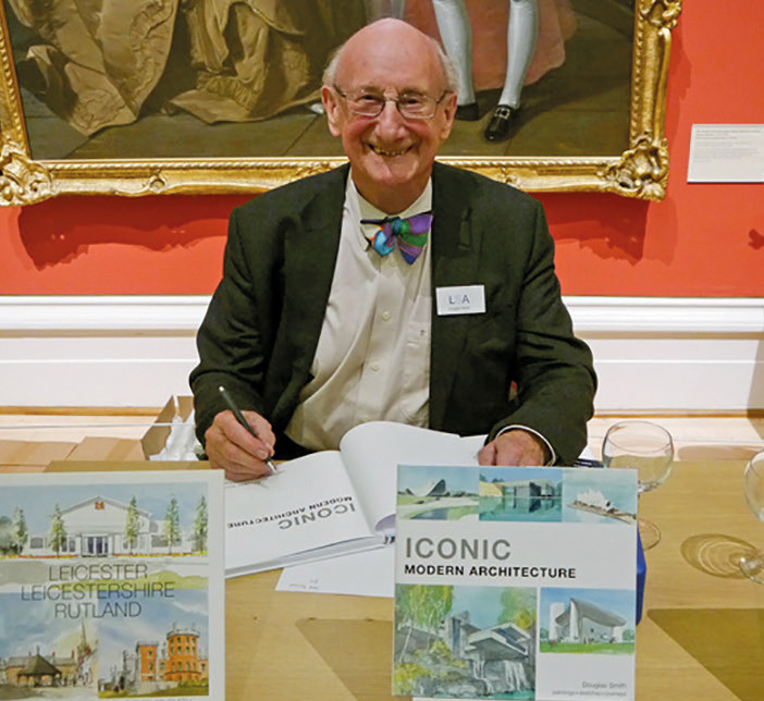 Douglas Smith at a book signing of Iconic Modern Architecture held in New Walk Gallery, Leicester, 2011.