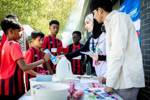 Staff and students help football club win major national award