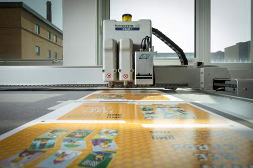 The Kongsberg XE, a digital cutting table for a variety of materials.