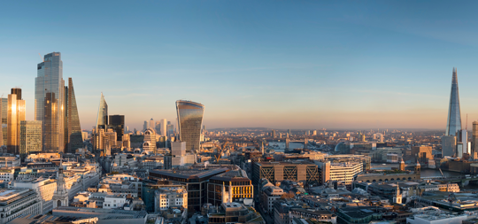 An image of the London city skyline