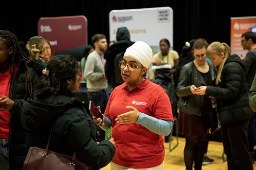 Student ambassadors will be there to help and can tell you about all the opportunities DMU has to offer.