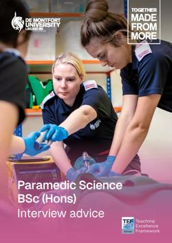 Paramedic Science BSc (Hons) interview guide